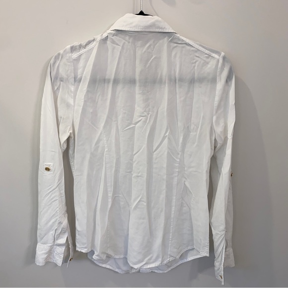 Michael Michael Kors Ladies White Button-Down Shirt Size Medium - Picture 6 of 7